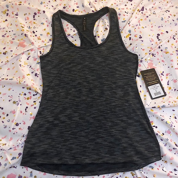90 Degree By Reflex Tops - Gray Workout Muscle Tank